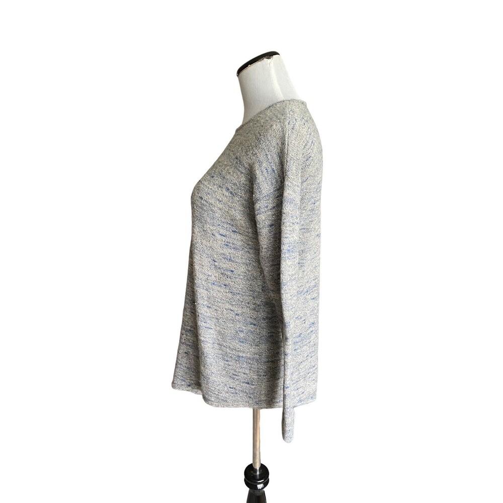 Womens Marled Asymmetrical Cashmere Blend Tunic Sweater Size XS Petite Luxury - Picture 2 of 12
